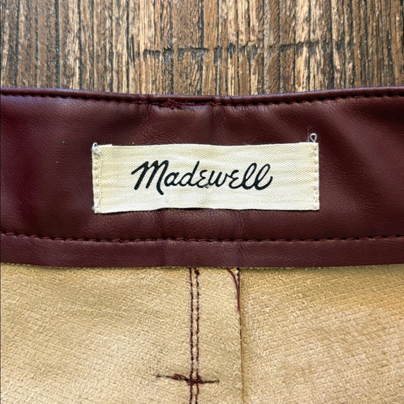 Madewell Perfect Vintage Straight Jean: Faux Leather Edition Size 28 EUC - Picture 6 of 11